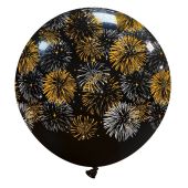 Afflotex 32" Fireworks Latex Balloon 1ct