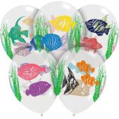 Tropical Fish Limited Edition 12" Latex Balloons 25Ct