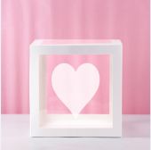 Heart Transparent Balloon Box 30x30x30cm Limited Edition