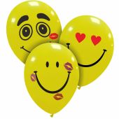 Smiley Love Mix Limited Edition 12" Latex Balloons 25Ct 
