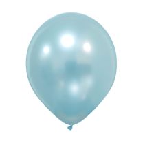 Afflotex 11" Metallic Pro Soft Blue Latex Balloons 100ct