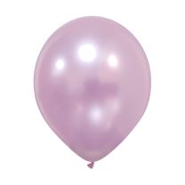 Afflotex 11" Metallic Pro Soft Pink Latex Balloons 100ct
