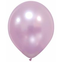 Afflotex 12" Metallic Pro Soft Pink Latex Balloons 100ct