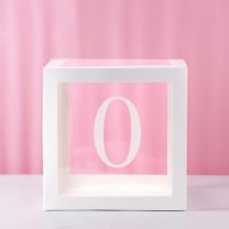 0 Transparent Balloon Box 30x30x30cm