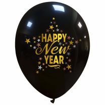 12" Happy New Year Stars Limited Edition Latex 25ct