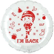 Elf I'm Back Limited Edition 18" Foil Balloon UNPACKAGED