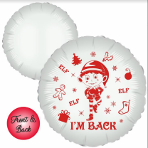 Elf I'm Back Limited Edition 18" Foil Balloon UNPACKAGED (Printed 1 Side)