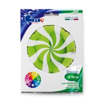 Swirly White and Lime Green 18