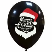 Merry Christmas Everyone Santa Limited Edition 12" Latex Balloons 25Ct (Printed 1 Side)