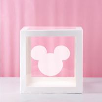 Mickey Mouse Transparent Balloon Box 30x30x30cm Limited Edition