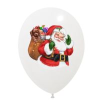 Santa Claus Limited Edition 12" Latex 25ct Printed 1 Side