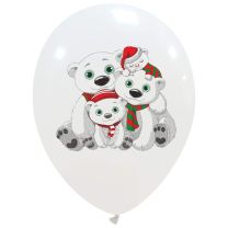 Polar Bears Limited Edition 12" Latex Balloons 25Ct  Printed 1 Side