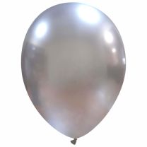 12" Chromium Silver Superior Latex Balloons 25ct