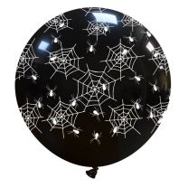 Spider Web Halloween Superior 32" Latex Balloon 1Ct